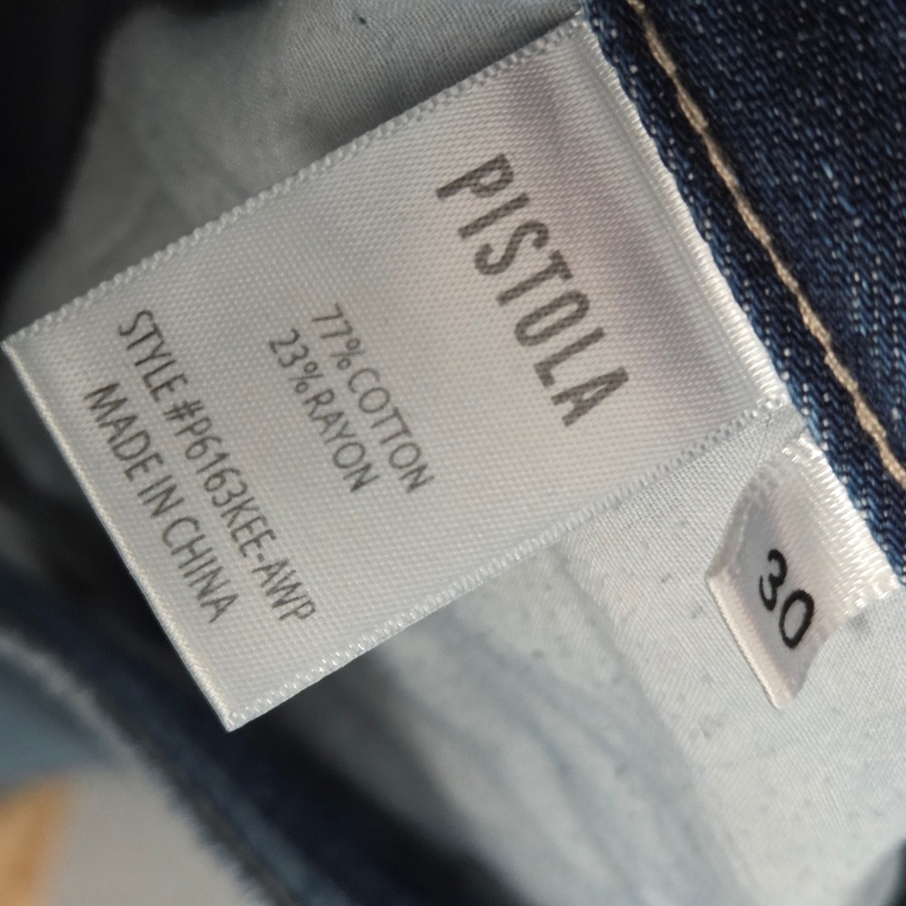 Pistola Women 30 Stevie High Rise Relaxed Flare‎ Jeans Light Wash Cotton Rayon - Picture 5 of 6